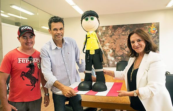 Departamento lança mascote para uso em educação no trânsito