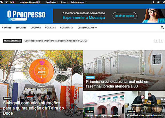 O Progresso programa reduzir tempo de atualização de portal