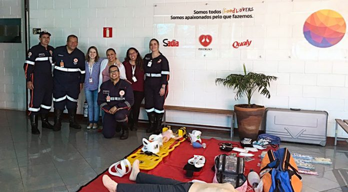 Samu participa de semana de prevenção a cargo de empresa