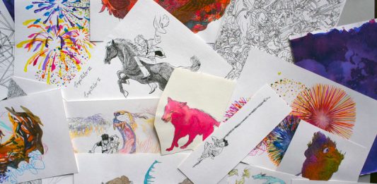 Sesi abre mostra com ilustrações de livro sobre o Barão de Münchhausen