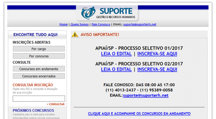 Concurso tem 369 vagas em Apiaí com até R$ 12 mil/mês