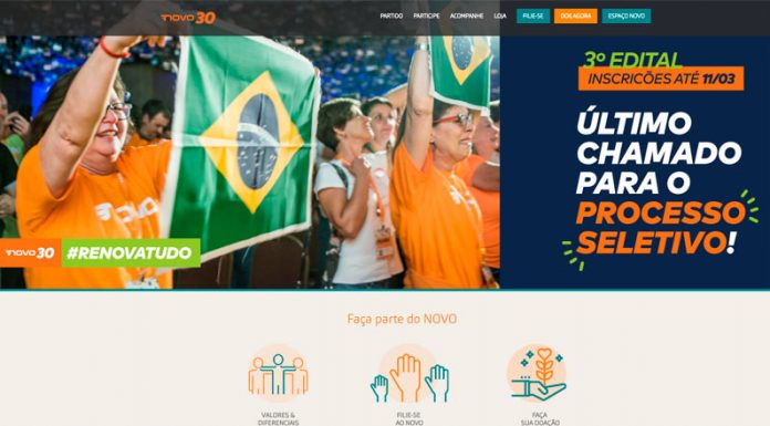 Partido Novo 30 formaliza fundação em Tatuí nesta quarta
