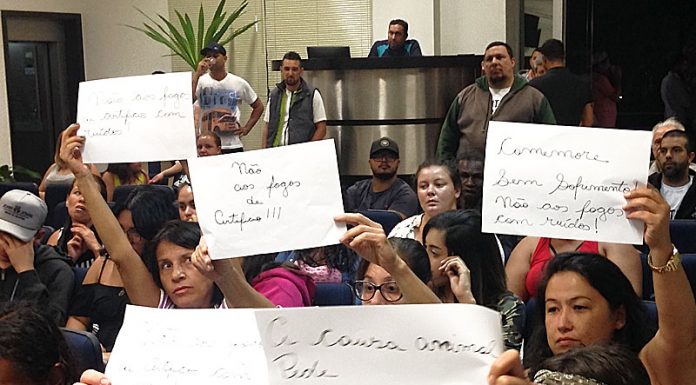 Câmara debate lei contra fogos de artifício