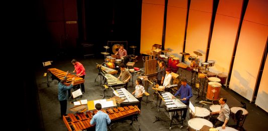 Grupo de Percussão do Conservatório faz apresentação na quinta