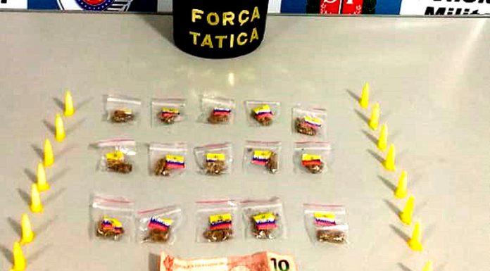 Jovem acusado de tráfico de drogas tenta agredir militares