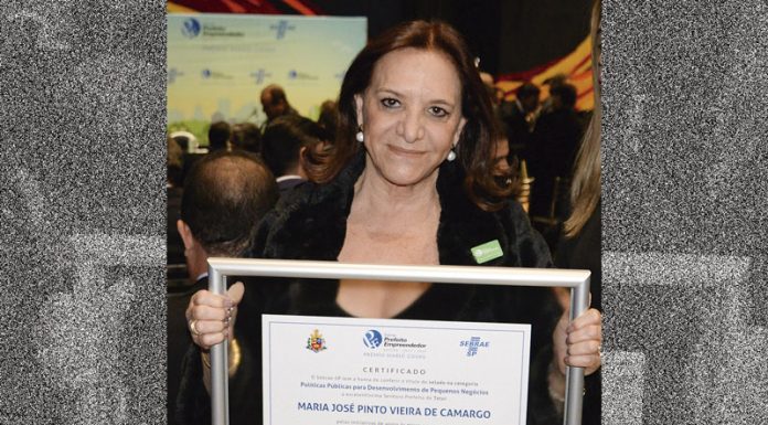 Prefeita é certificada em São Paulo com prêmio de empreendedorismo