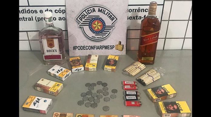 Rapaz é flagrado com produtos de bar e vai preso por furto no ‘LP’