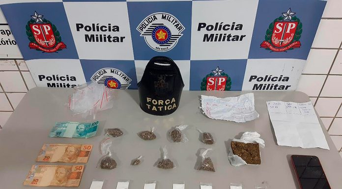 Jovem casal de 19 e 18 anos acaba pego por tráfico de entorpecentes