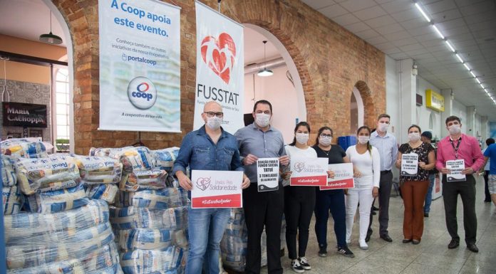Coop arrecada alimentos para a nova campanha do Fusstat