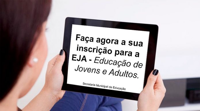 Prefeitura está com matrículas abertas para o ensino “EJA”