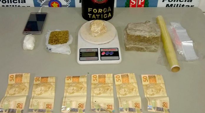 Jovem é preso com drogas e ‘apetrechos’ no Tanquinho