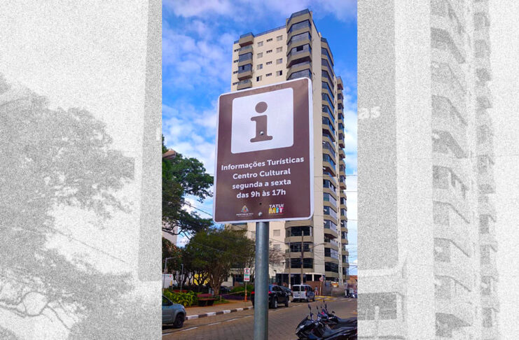 Postos turísticos do município ganham sinalização por placa