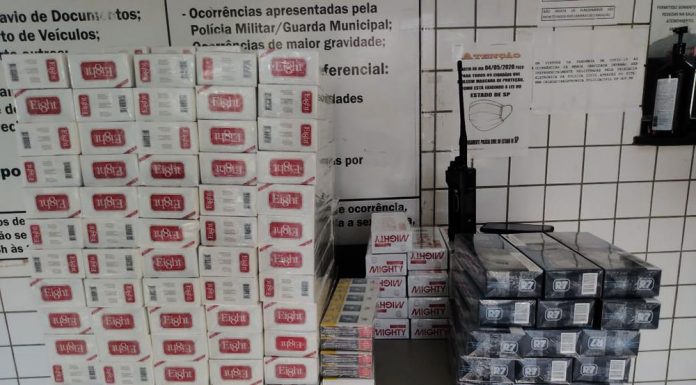 Mais de 15 mil maços de cigarro contrabandeados são apreendidos em Tatuí