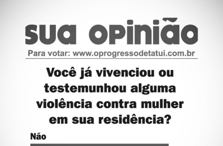 Um a cada cinco já testemunhou agressão contra mulher em casa