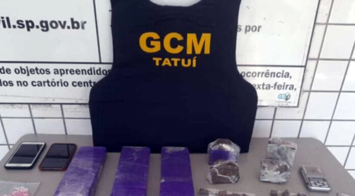 GCM captura trio com ecstasy e tijolos de maconha no Dr. Laurindo