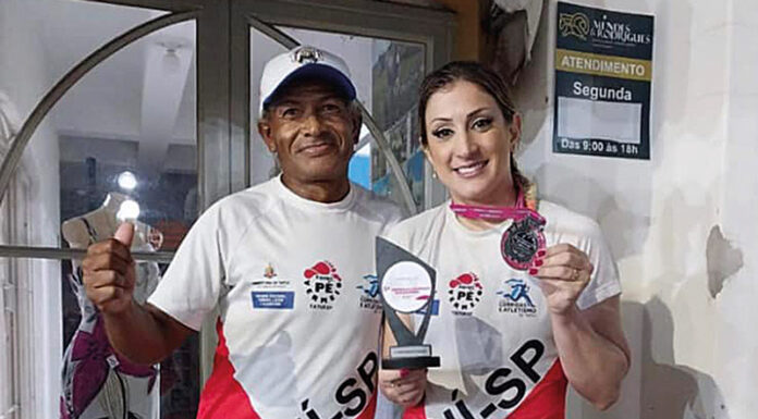 Corredora da equipe ‘Pé Vermeio’ vence prova em Angatuba