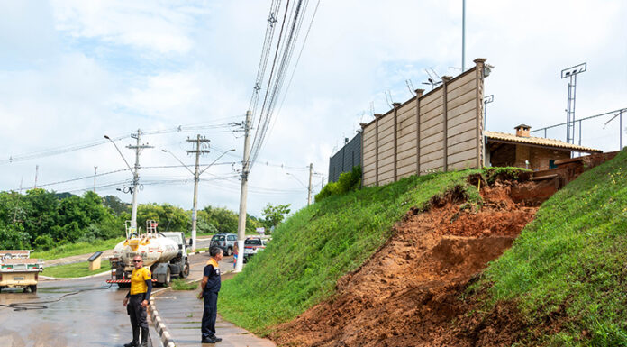 Forte chuva em Tatuí fecha ponte do Jd. Lírio