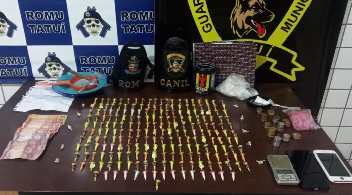 GCM de Tatuí prende nove acusados de tráfico de drogas em uma semana