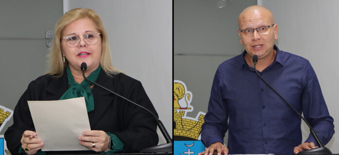 Elaine Miranda e João Éder