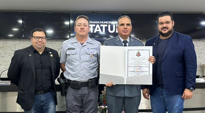 Tenente-coronel recebe título de cidadão emérito de Tatuí