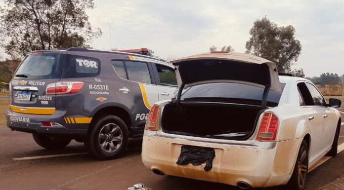 Polícia Rodoviário prende casal com mais de R$ 96 mil em drogas na Castello Branco