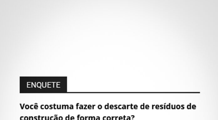 91% responde ‘jogar’ resíduos de construção corretamente