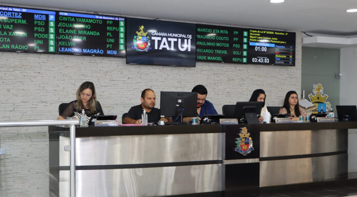 Câmara municipal de Tatuí aprova projeto de transferências de imóveis