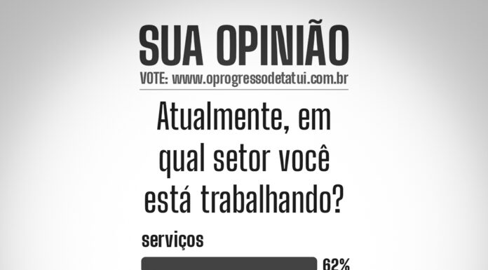 Serviços têm mais da metade dos empregados em Tatuí