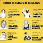 Seis novos editais culturais de Tatuí somam R$ 1,1 milhão