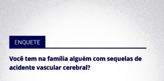 7% dizem possuir familiar com sequela decorrente de AVC em Tatuí
