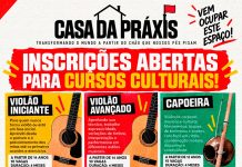 Casa da Práxis de Tatuí abre inscrição para novos cursos culturais gratuitos