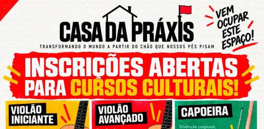 Casa da Práxis de Tatuí abre inscrição para novos cursos culturais gratuitos