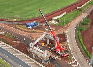 Obras de acesso em Tatuí tem lançamento de vigas de integração de viaduto