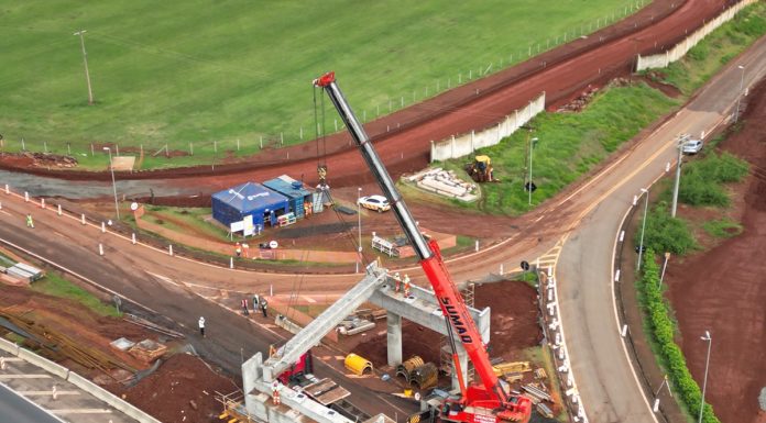 Obras de acesso em Tatuí tem lançamento de vigas de integração de viaduto