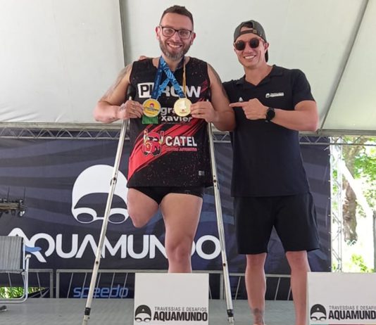 Atleta de Tatuí vence categoria PCD em disputa travessia aquática de São Sebastião