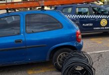 GCM de Tatuí interrompe suspeita de furto de cabos de telefonia no Rosa Garcia I