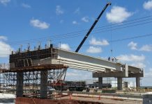 Novo viaduto em Tatuí já tem a instalação de suas vigas